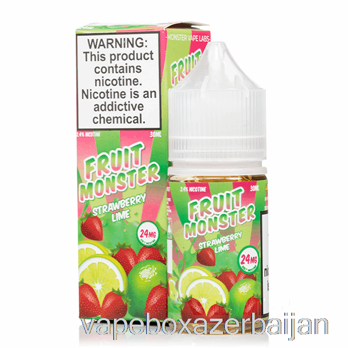 Vape Box Azerbaijan Strawberry Lime - Fruit Monster Salts - 30mL 24mg